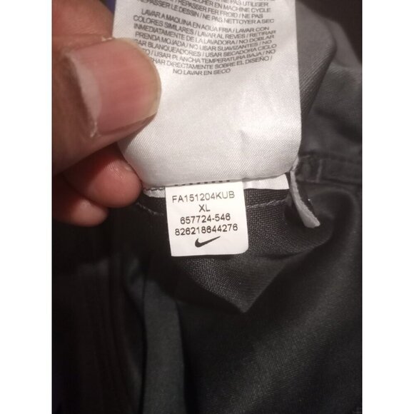 Nike Golf Polo Shirt Mens XL Gray Purple Dri-Fit UNI Iowa Short Sleeve - Picture 9 of 11